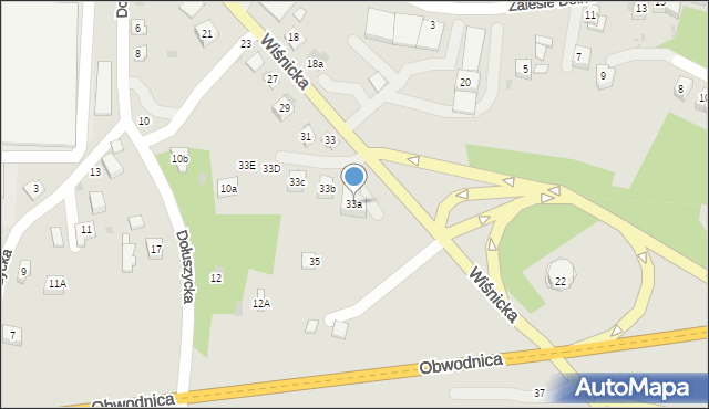 Bochnia, Wiśnicka, 33a, mapa Bochni
