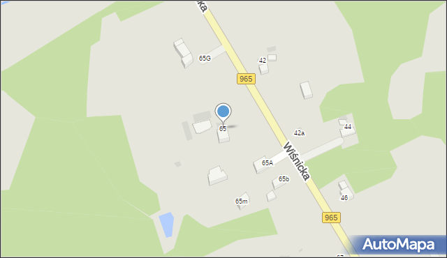 Bochnia, Wiśnicka, 65, mapa Bochni