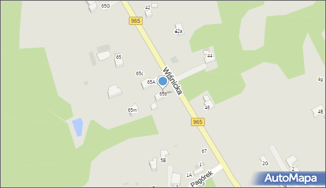 Bochnia, Wiśnicka, 65b, mapa Bochni