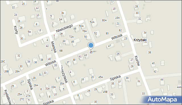Bochnia, Witosa Wincentego, 45, mapa Bochni