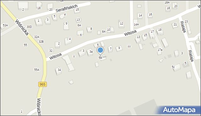 Bochnia, Witosa Wincentego, 5A, mapa Bochni