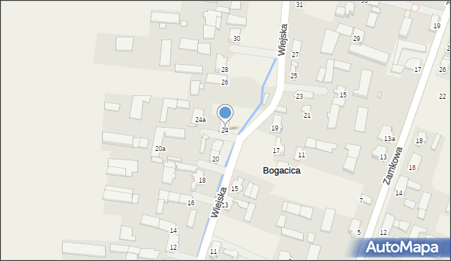 Bogacica, Wiejska, 24, mapa Bogacica