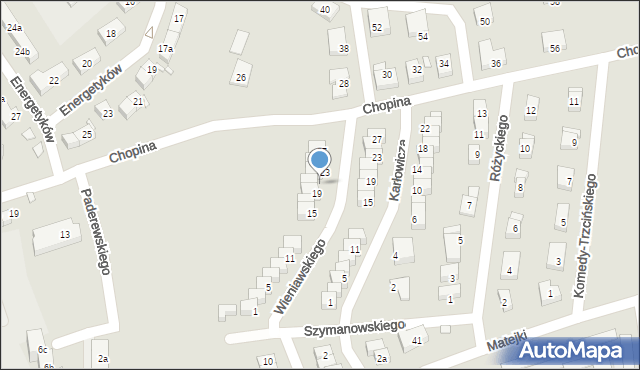 Bogatynia, Wieniawskiego Henryka, 21, mapa Bogatynia