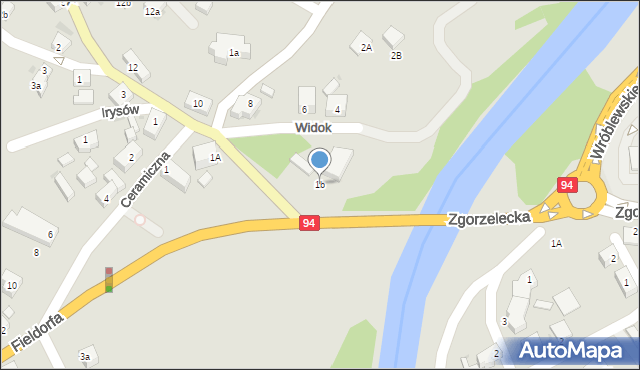 Bolesławiec, Widok, 1b, mapa Bolesławca