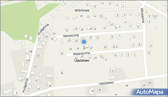 Boszkowo-Letnisko, Wiatraczna, 16, mapa Boszkowo-Letnisko