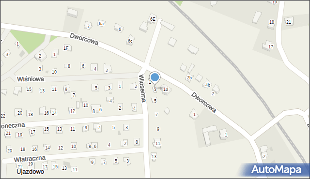 Boszkowo-Letnisko, Wiosenna, 3, mapa Boszkowo-Letnisko