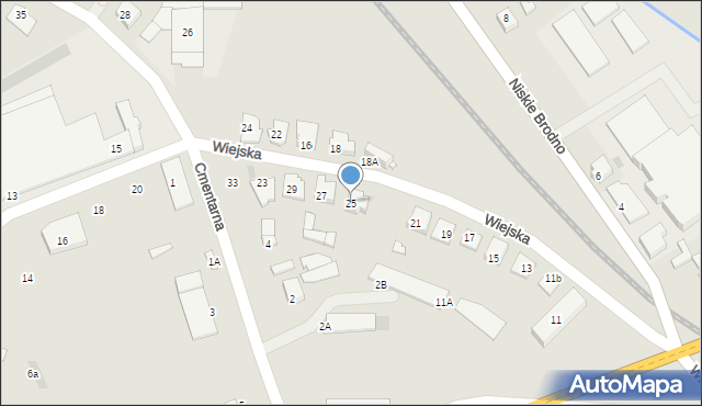 Brodnica, Wiejska, 25, mapa Brodnica