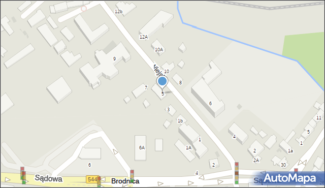 Brodnica, Wiejska, 5, mapa Brodnica