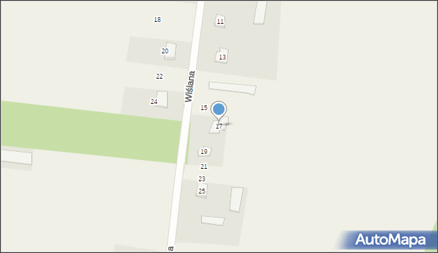 Brwilno, Wiślana, 17, mapa Brwilno