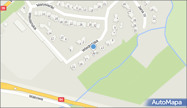 Brzeg, Wiedeńska, 15, mapa Brzeg