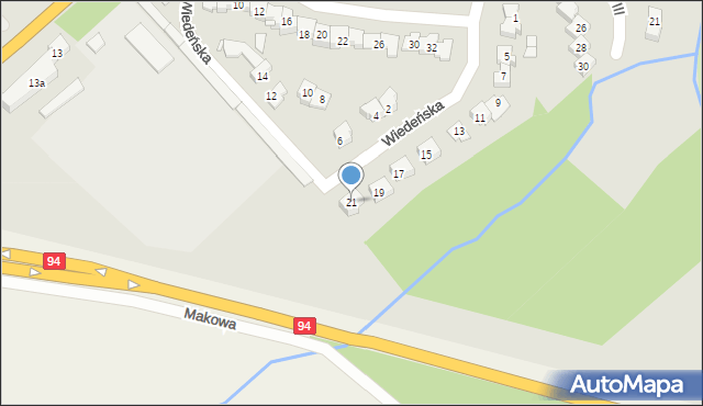 Brzeg, Wiedeńska, 21, mapa Brzeg