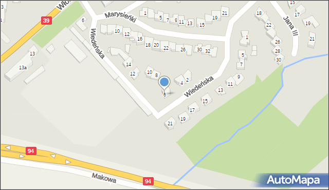 Brzeg, Wiedeńska, 6, mapa Brzeg