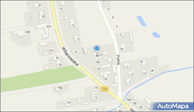 Brześce, Wilanowska, 68, mapa Brześce
