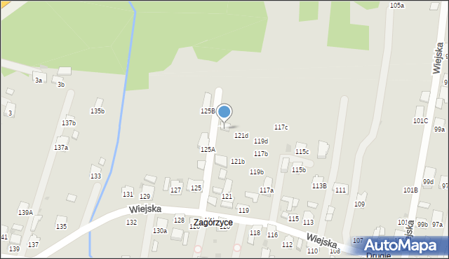 Brzesko, Wiejska, 123B, mapa Brzesko