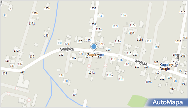 Brzesko, Wiejska, 124, mapa Brzesko