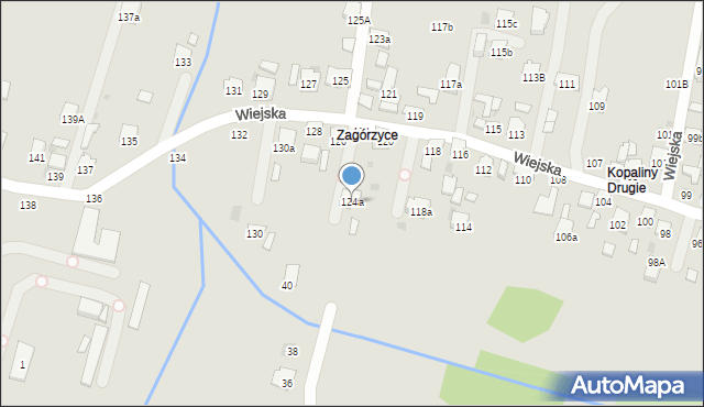 Brzesko, Wiejska, 124a, mapa Brzesko