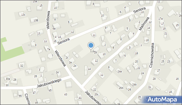 Brzezinka, Wierzbowa, 2, mapa Brzezinka