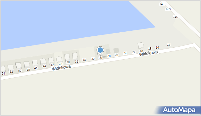 Brzezinki, Widokowa, 30, mapa Brzezinki