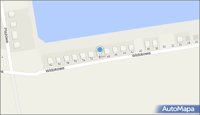 Brzezinki, Widokowa, 50, mapa Brzezinki