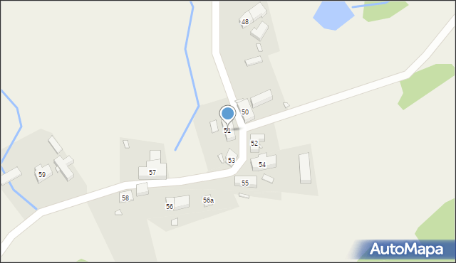 Bukowiec, Wiejska, 51, mapa Bukowiec