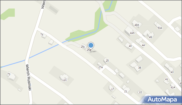 Bukowina Tatrzańska, Wierch Głodowski, 25b, mapa Bukowina Tatrzańska