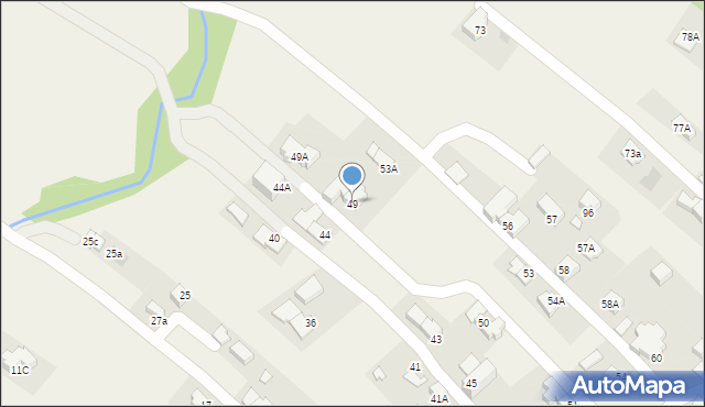 Bukowina Tatrzańska, Wierch Głodowski, 49, mapa Bukowina Tatrzańska