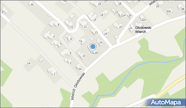 Bukowina Tatrzańska, Wierch Głodowski, 7, mapa Bukowina Tatrzańska