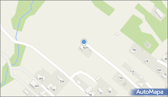 Bukowina Tatrzańska, Wierch Głodowski, 73, mapa Bukowina Tatrzańska