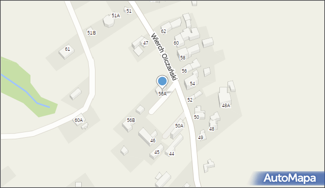 Bukowina Tatrzańska, Wierch Olczański, 56A, mapa Bukowina Tatrzańska