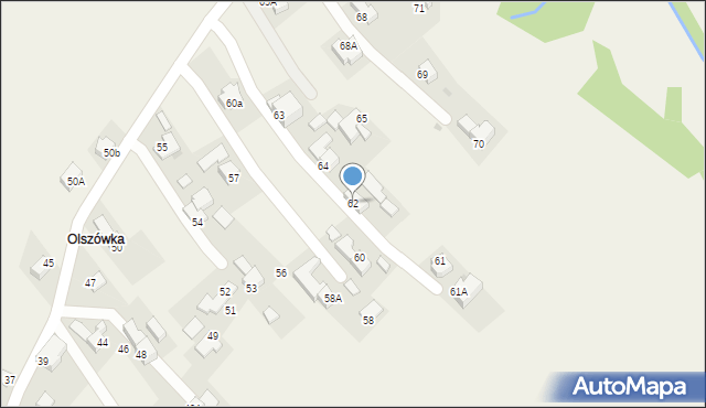 Bukowina Tatrzańska, Wierch Spiski, 62, mapa Bukowina Tatrzańska