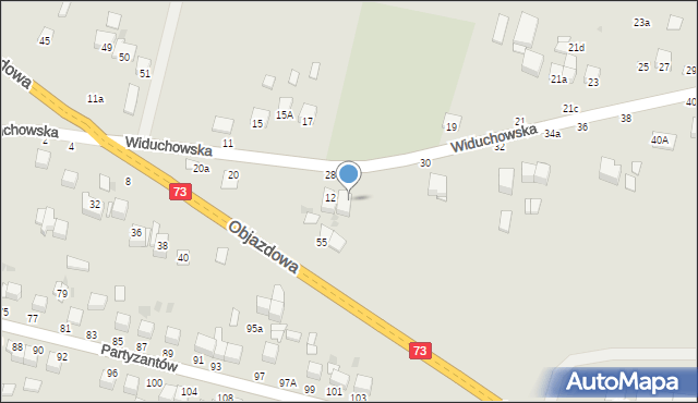 Busko-Zdrój, Widuchowska, 28a, mapa Busko-Zdrój