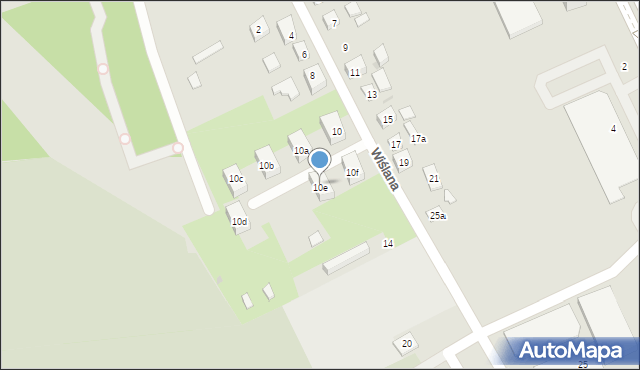 Bydgoszcz, Wiślana, 10e, mapa Bydgoszczy