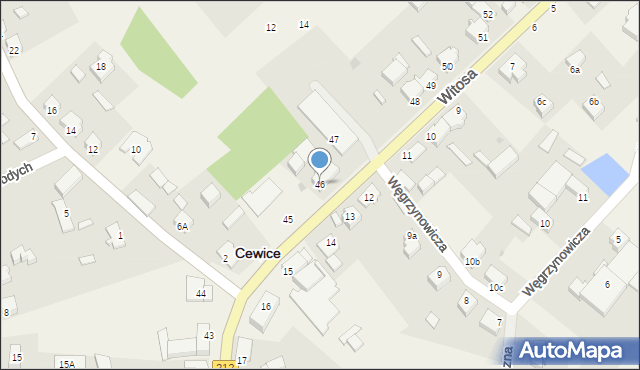 Cewice, Witosa Wincentego, 46, mapa Cewice