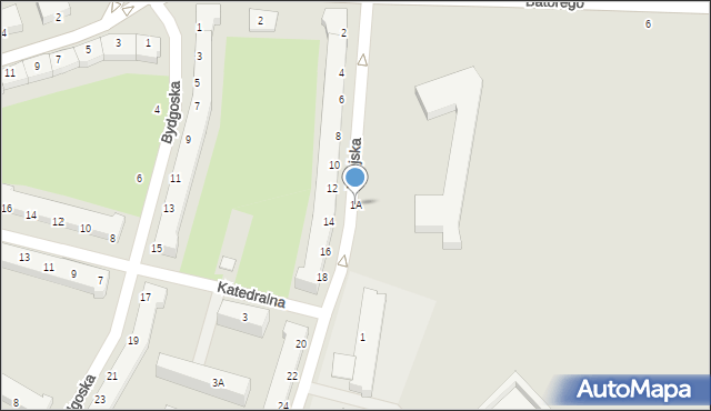 Chełm, Wiejska, 1A, mapa Chełma