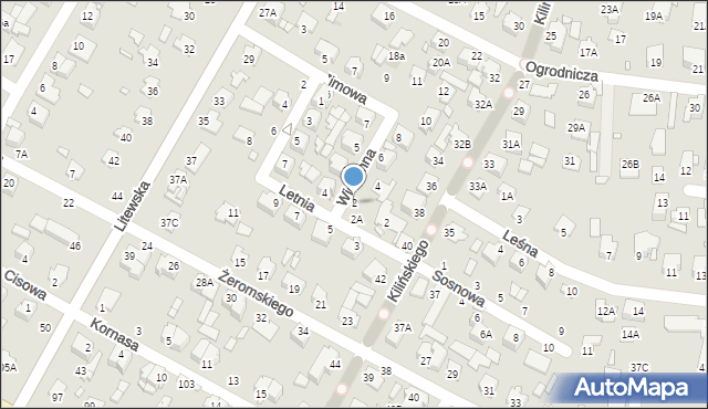 Chełm, Wiosenna, 2, mapa Chełma