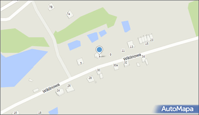 Chełmno, Wiklinowa, 7, mapa Chełmno