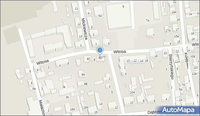 Chojnów, Witosa Wincentego, 8D, mapa Chojnów