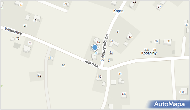 Chorowice, Widokowa, 1A, mapa Chorowice