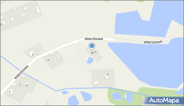 Chotyłów, Wierzbowa, 18, mapa Chotyłów