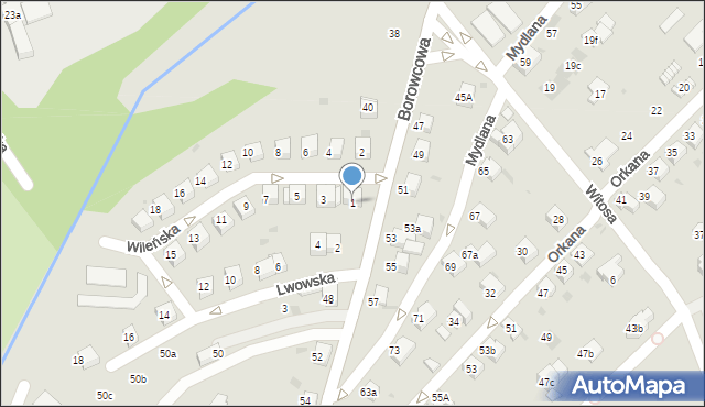 Chrzanów, Wileńska, 1, mapa Chrzanów