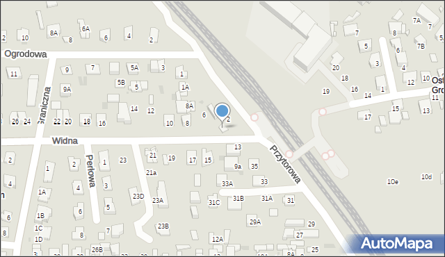 Ciechanów, Widna, 4, mapa Ciechanów