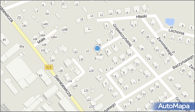 Ciechanów, Wierzyńskiego Kazimierza, 7/9, mapa Ciechanów