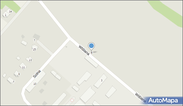 Ciechocinek, Wiślana, 6, mapa Ciechocinek