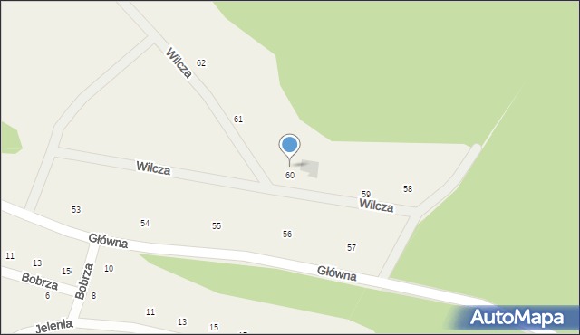 Cieszów, Wilcza, 8, mapa Cieszów