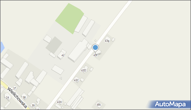 Czacz, Wielichowska, 43f, mapa Czacz