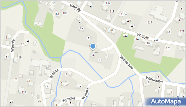 Czaniec, Wiosenna, 4, mapa Czaniec