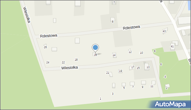 Czapielsk, Wiesiołka, 16, mapa Czapielsk