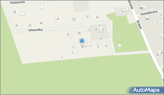 Czapielsk, Wiesiołka, 5, mapa Czapielsk