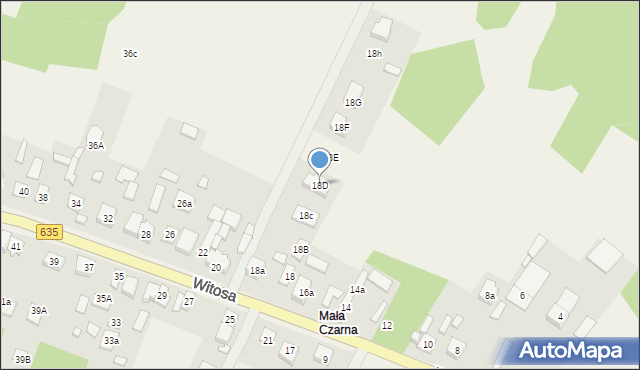 Czarna, Witosa Wincentego, 18D, mapa Czarna