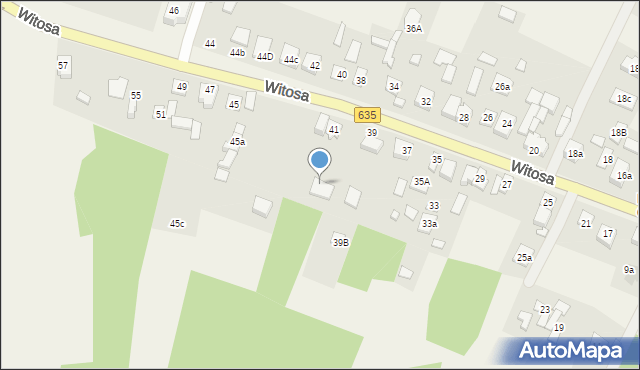 Czarna, Witosa Wincentego, 41a, mapa Czarna